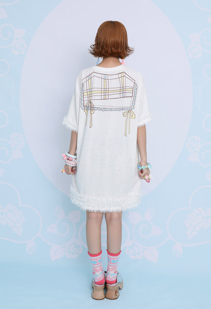 Rose Coffee Cake House Shirt Dress