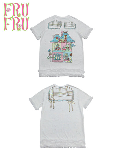Rose Coffee Cake House Shirt Dress
