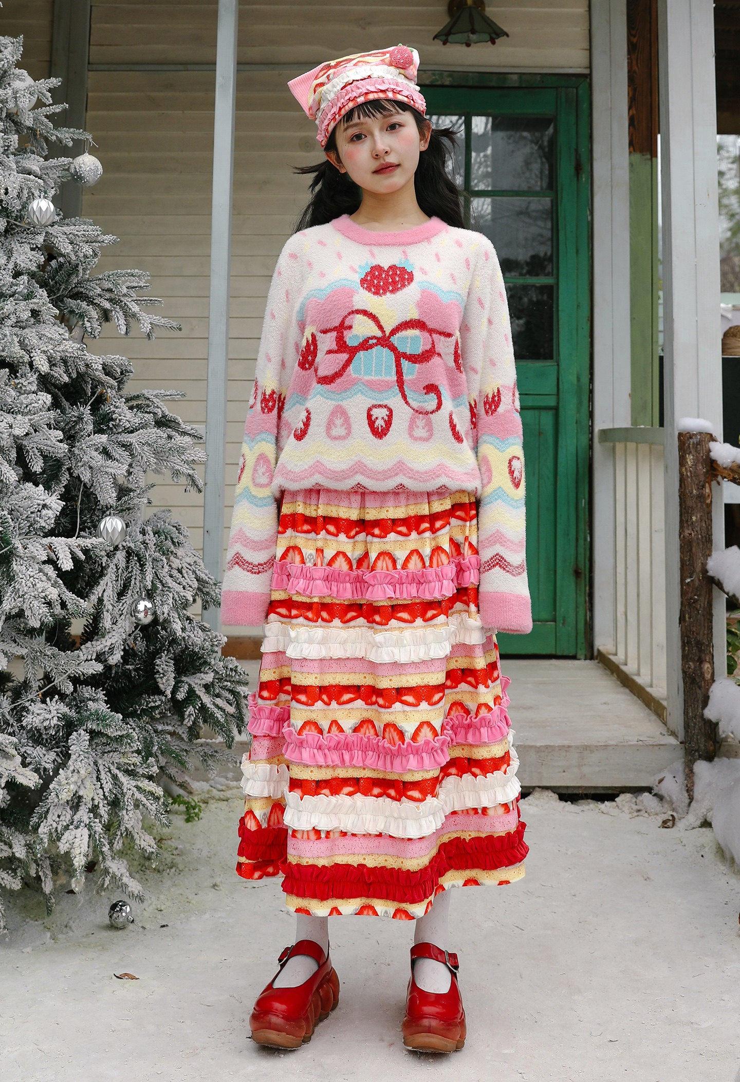 Strawberry Cake Skirt