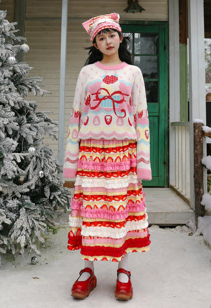 Strawberry Cake Skirt