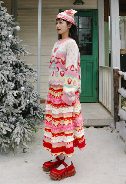 Strawberry Cake Skirt