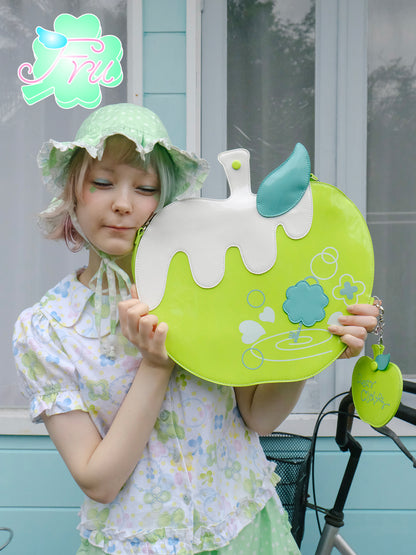 Green Apple Clover Bag