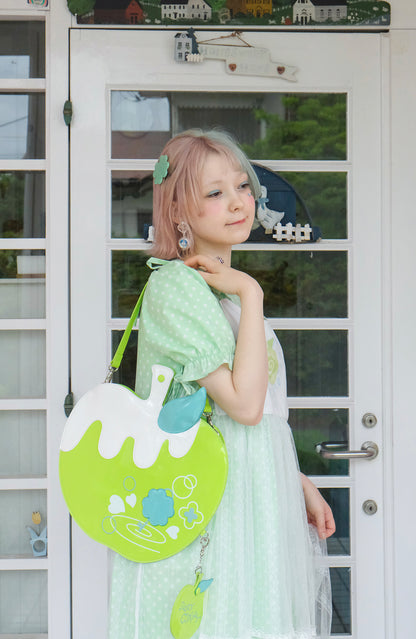 Green Apple Clover Bag