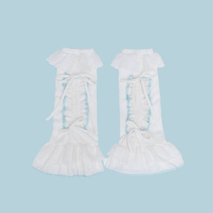 Kawaii Lace White Leg Warmers