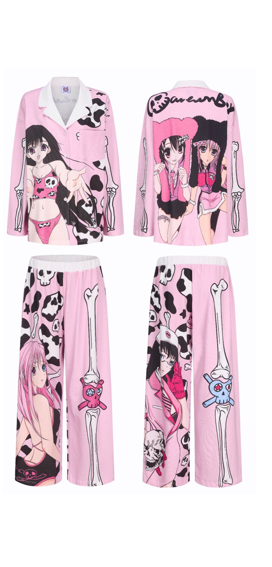 Anime Skull Bones Ita PJ Set