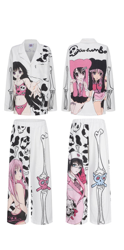 Anime Skull Bones Ita PJ Set