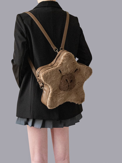 Capybara Star Fluffy Bag