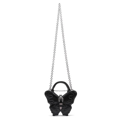 Grunge Butterfly Structured Vegan Leather Bag