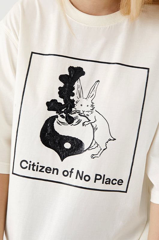 Tai Chi Carrot Bunny Graphic T-Shirt