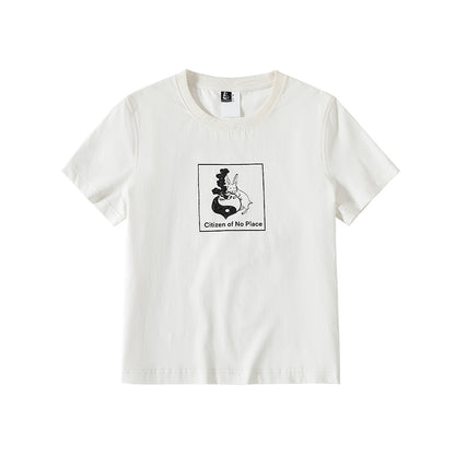 Tai Chi Carrot Bunny Graphic T-Shirt