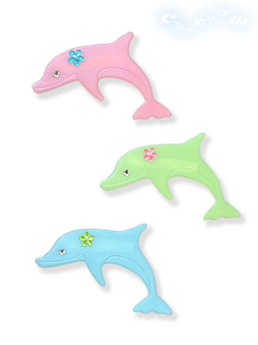 Cute Dolphin Rhinestone Hair Pin