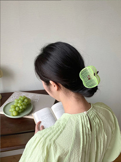 Cute Green Apple Seed Claw Hair Clip