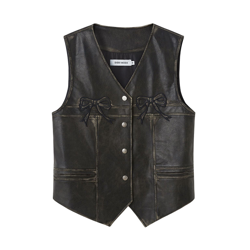 diddi-moda-retro-black-bow-vegan-leather-vest