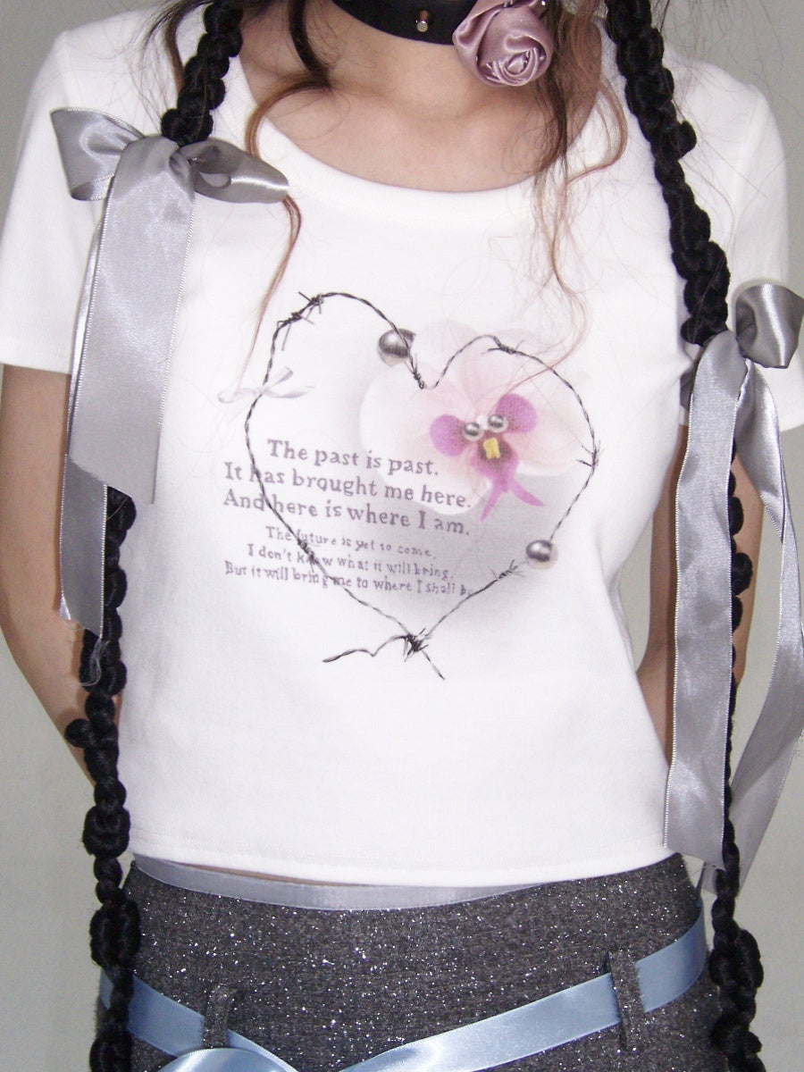 Dreamy Thorns Heart Orchid Top