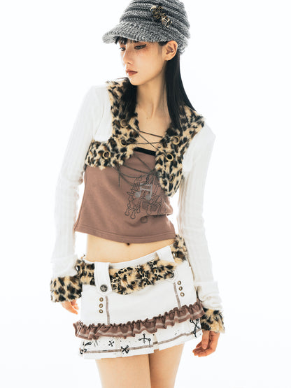 Sassy Love Leopard Fluffy Belt