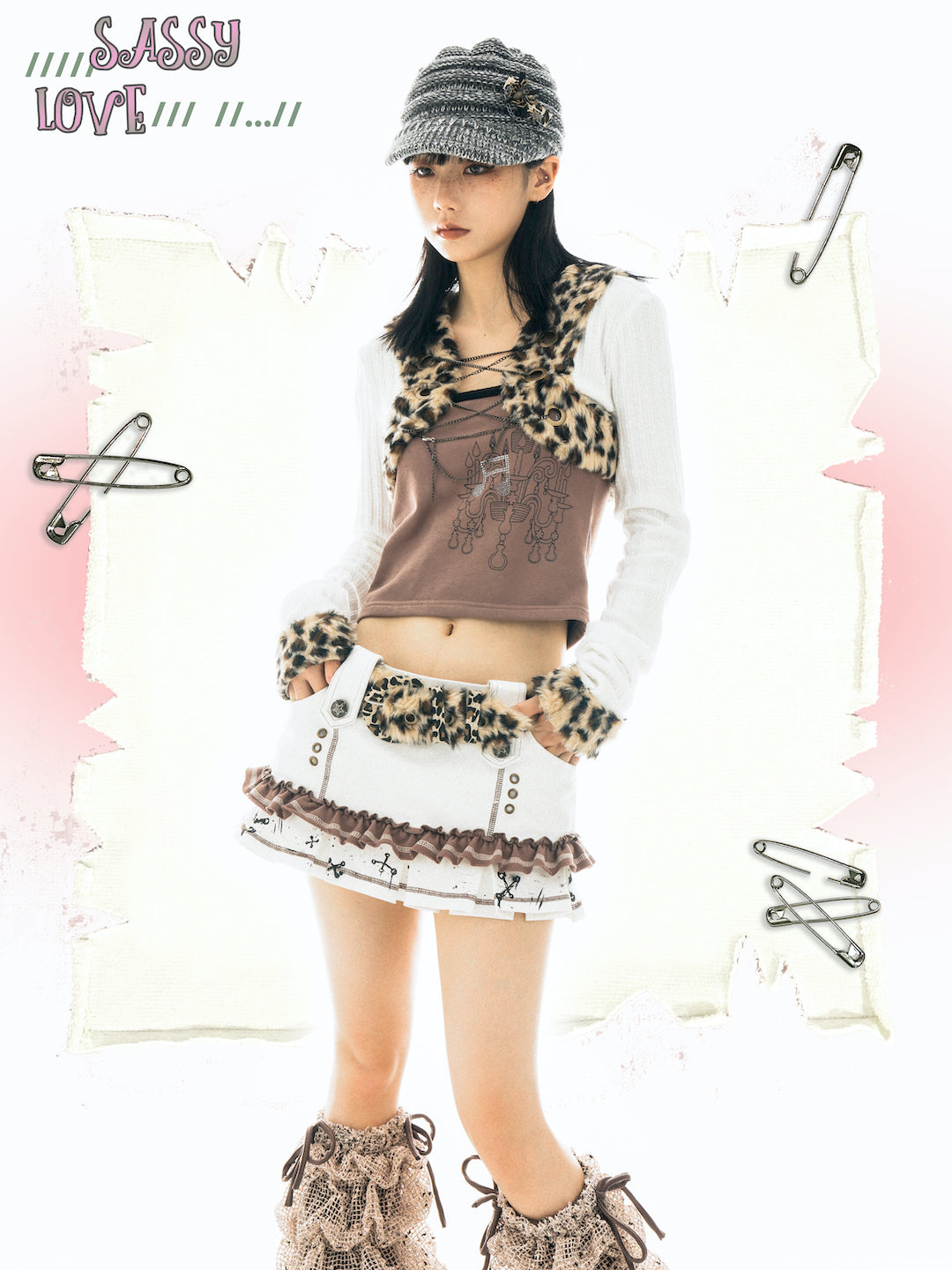 Sassy Love Leopard Fluffy Belt