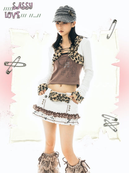 Sassy Love Leopard Fluffy Belt