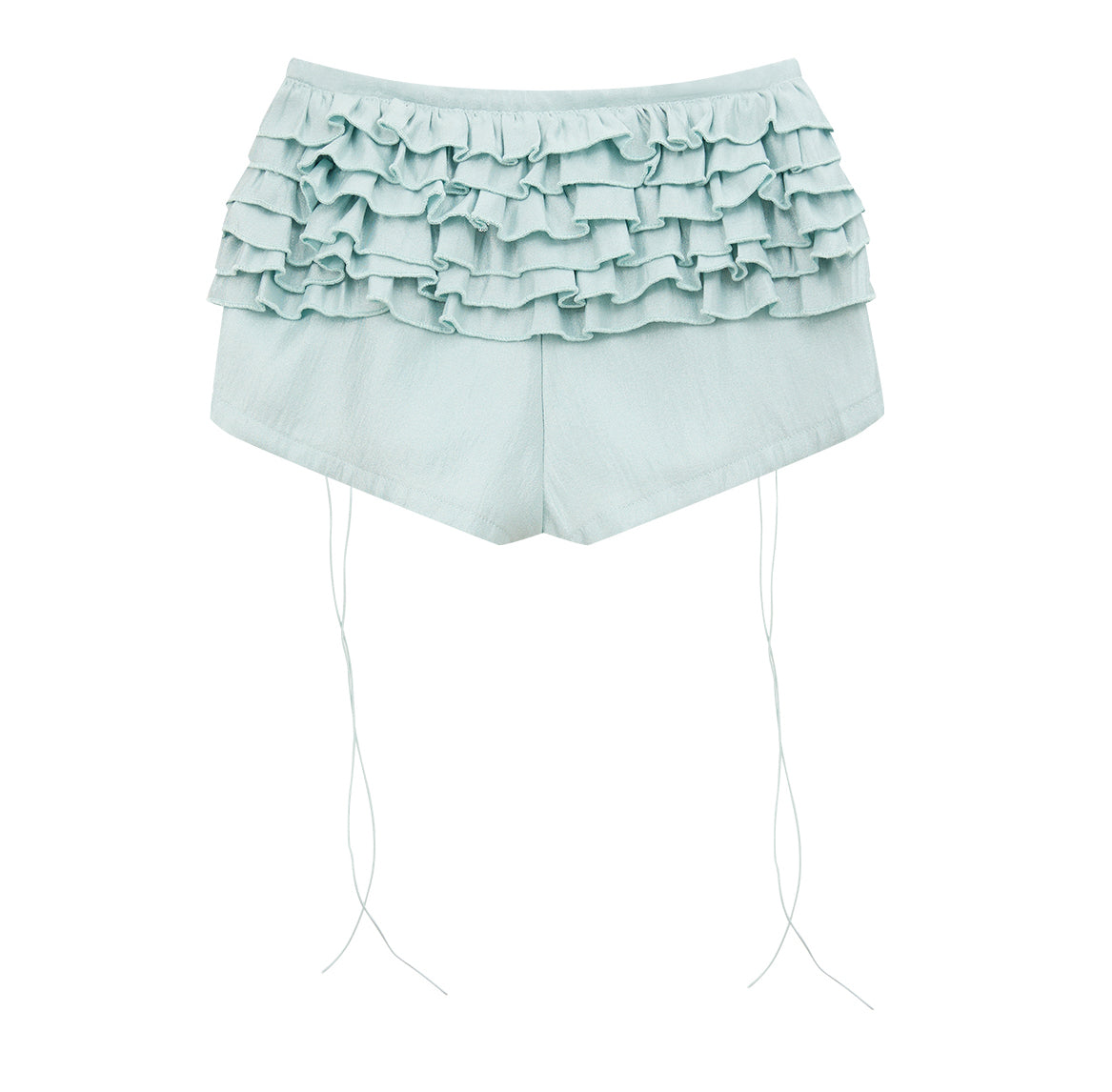 Fairy Blue Layered Ruffle Shorts