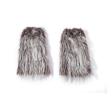 fox-line-gyaru-grey-fur-leg-warmers