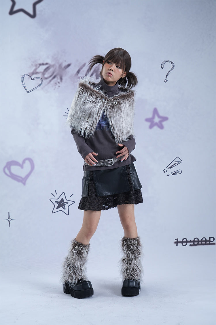 fox-line-gyaru-grey-fur-leg-warmers