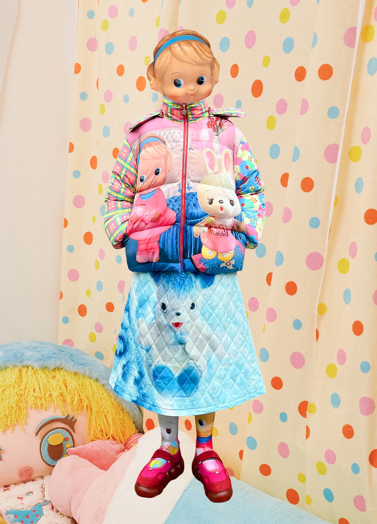 Shojo Heya Kawaii Doll Bunny Puffer Jacket