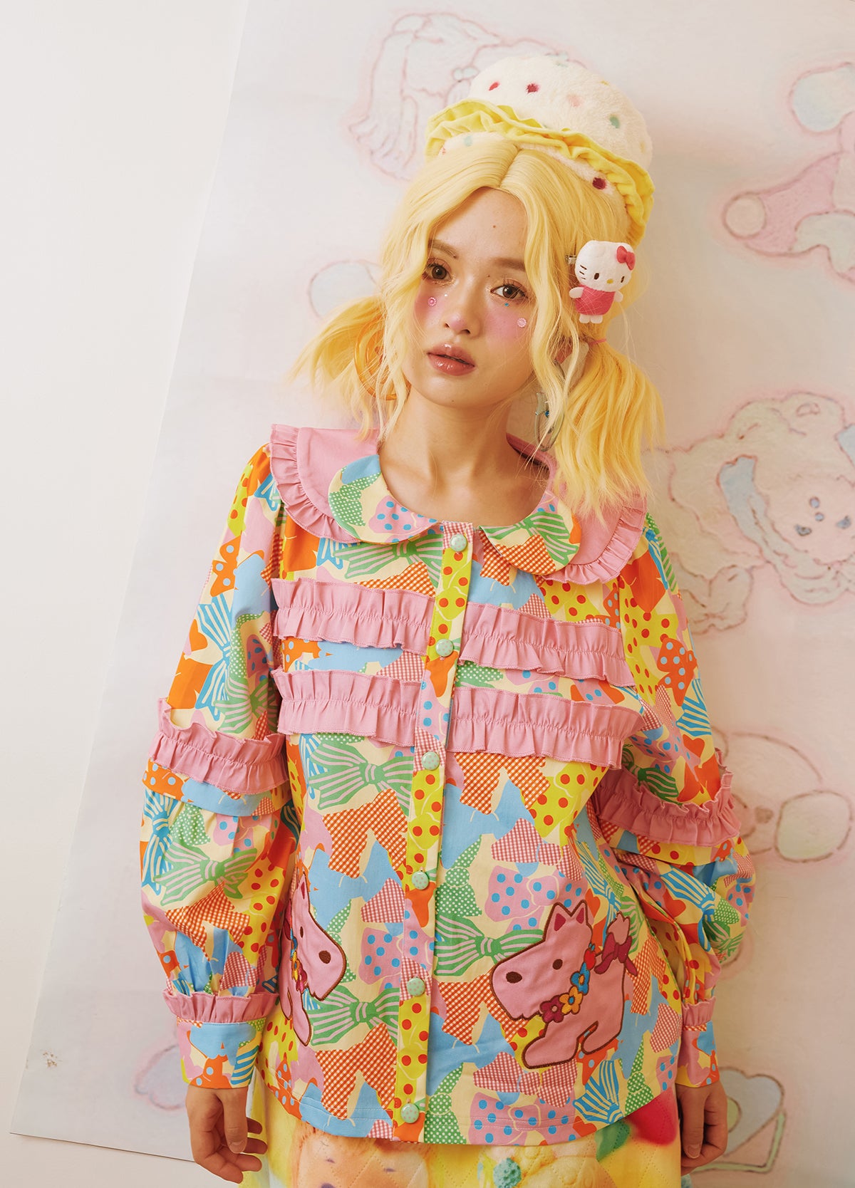 Kawaii Puppy Doll Ruffled Sweater