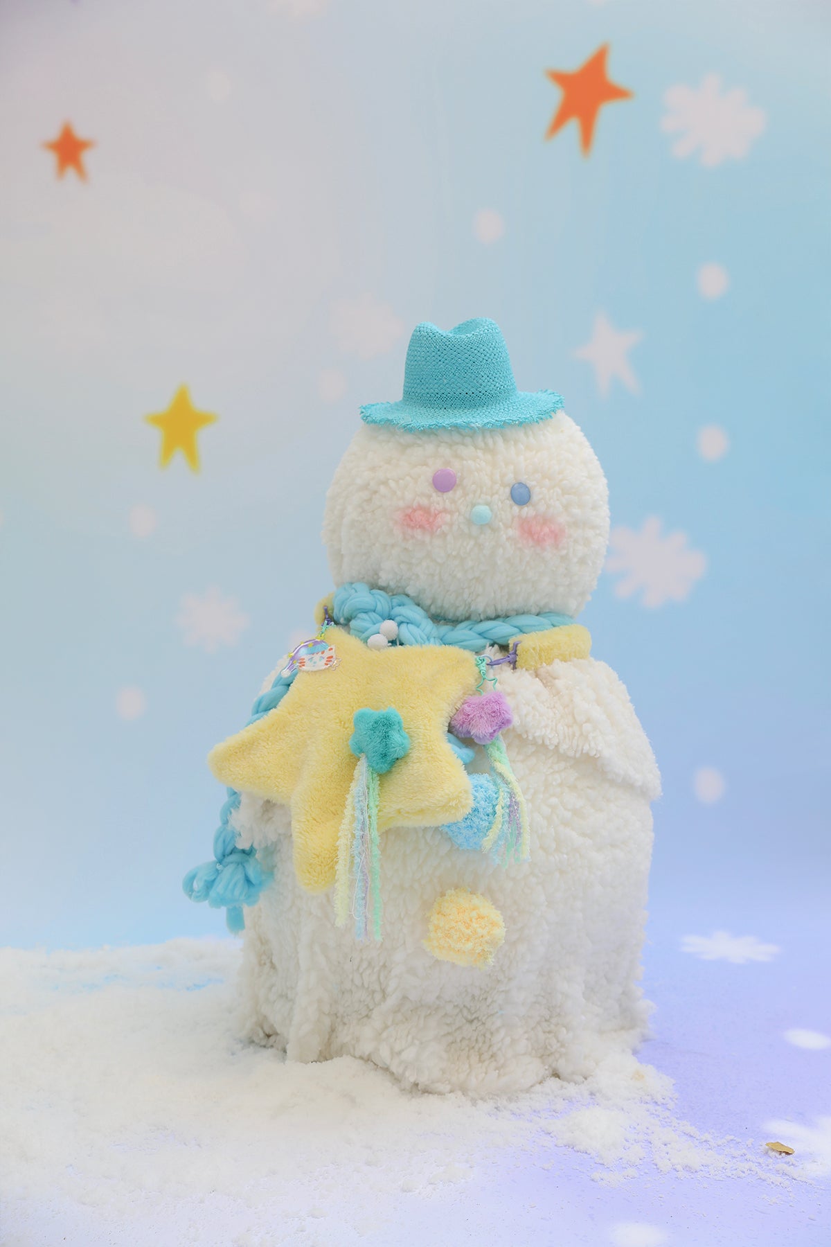 Pastel Star Shape Fluffy Bag