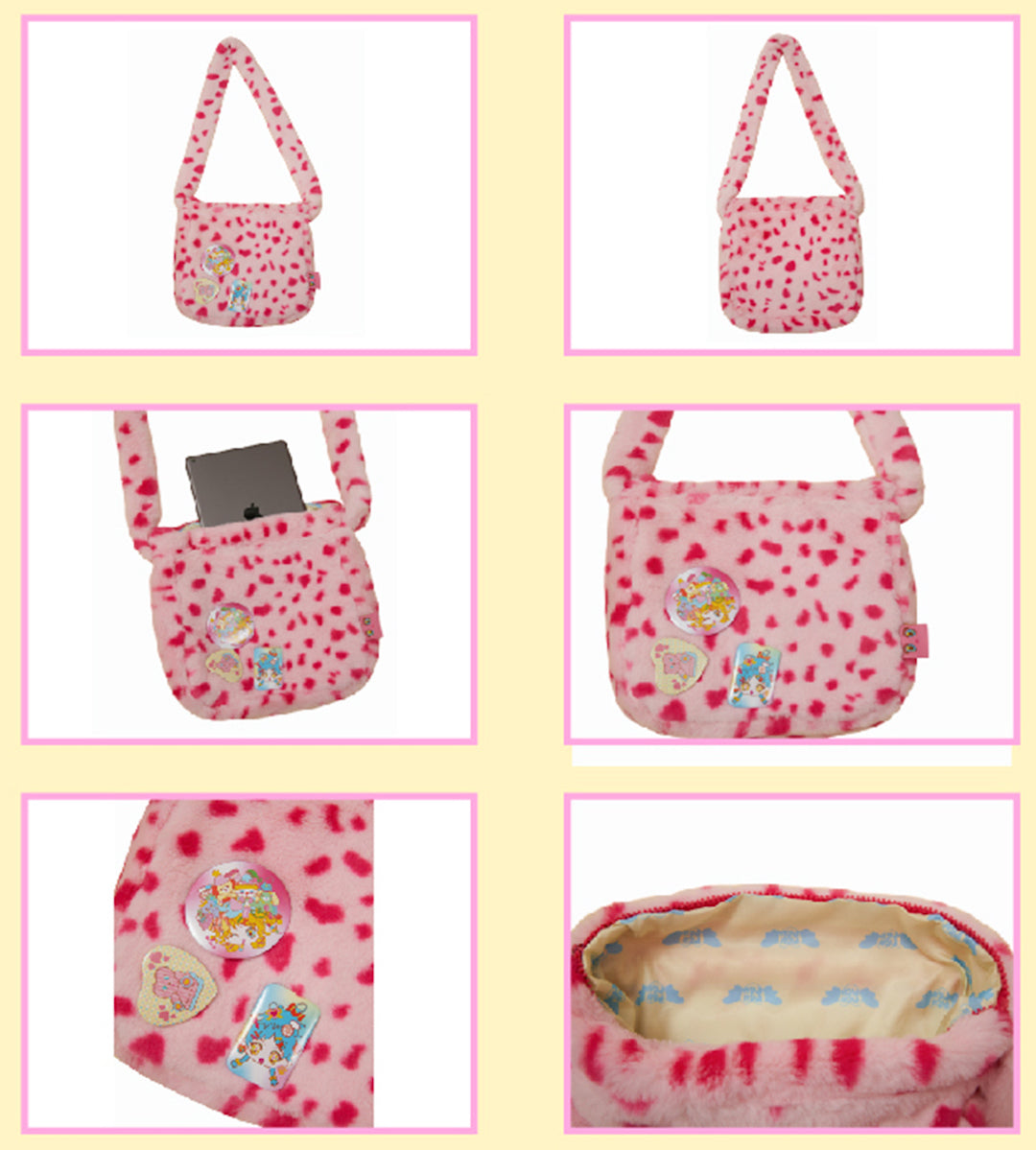 Pink Leopard Print Shojo Messenger Bag