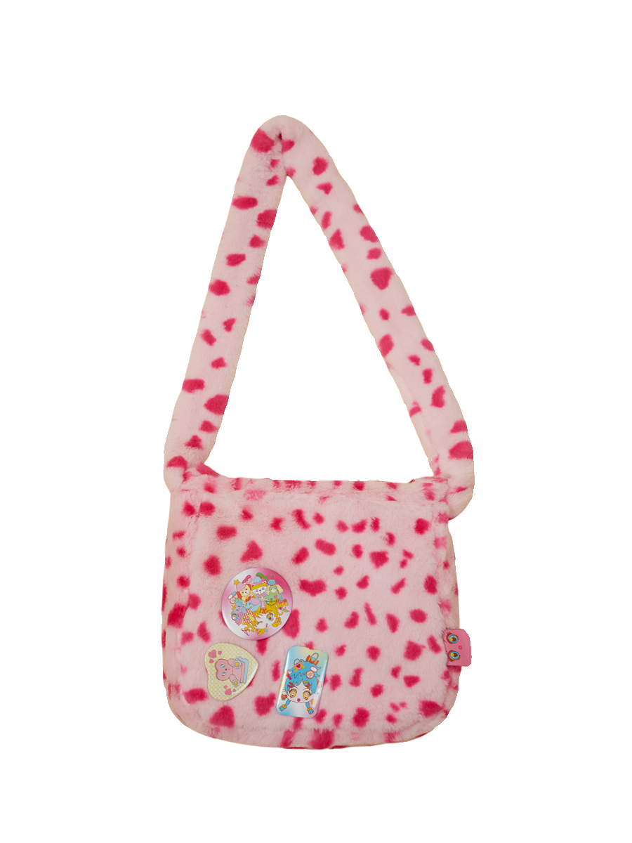 Pink Leopard Print Shojo Messenger Bag