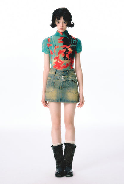 Dreamy Goldfish Aquarian Pleated Top