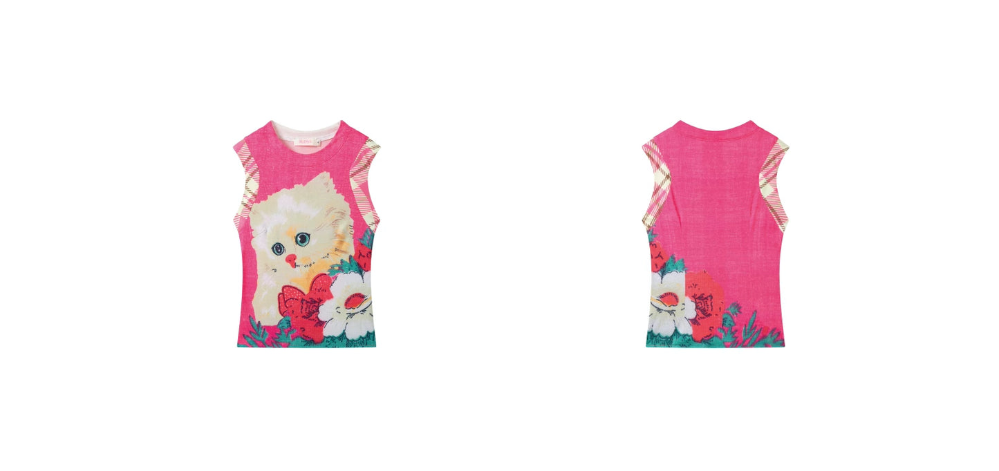 Kawaii Kitty Cat Tank Top