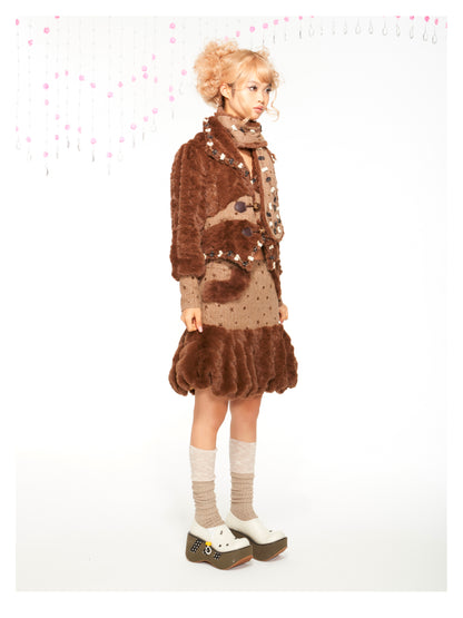 Kawaii Fluffy Cookie Coat