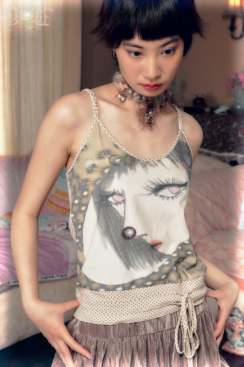 Girlie Illustration Cami Top