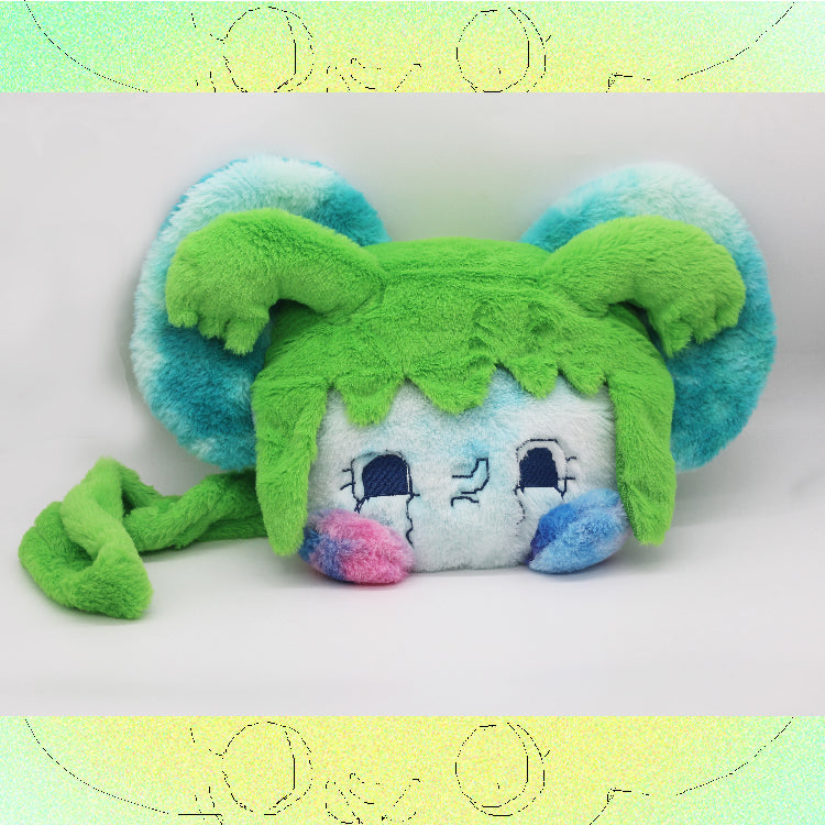 Crying Girl Fluffy Bag