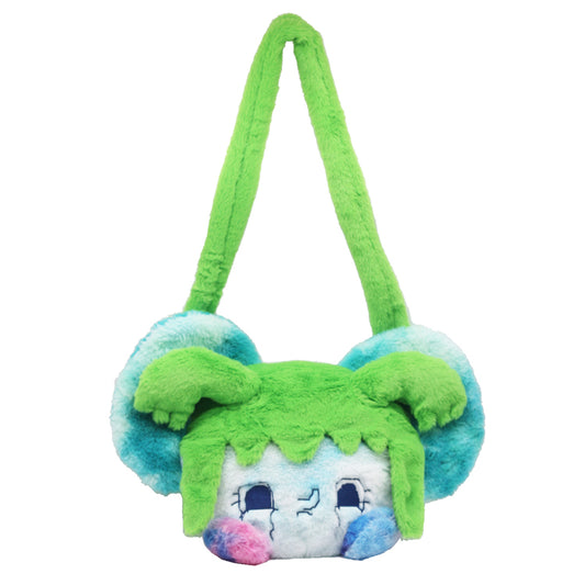 Crying Girl Fluffy Bag