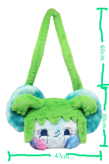 Crying Girl Fluffy Bag