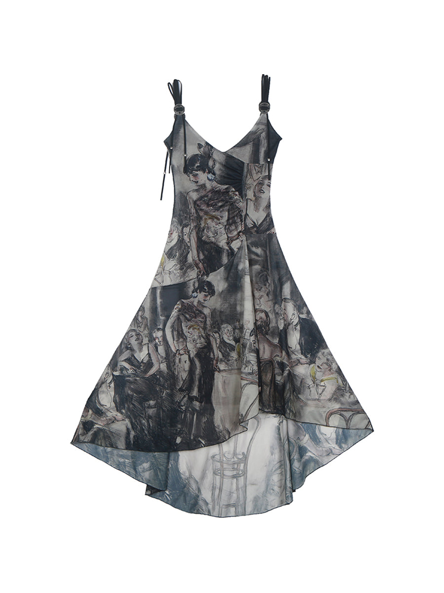 Modern Painting Maxi Dress