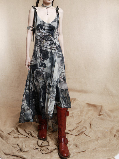 Modern Painting Maxi Dress