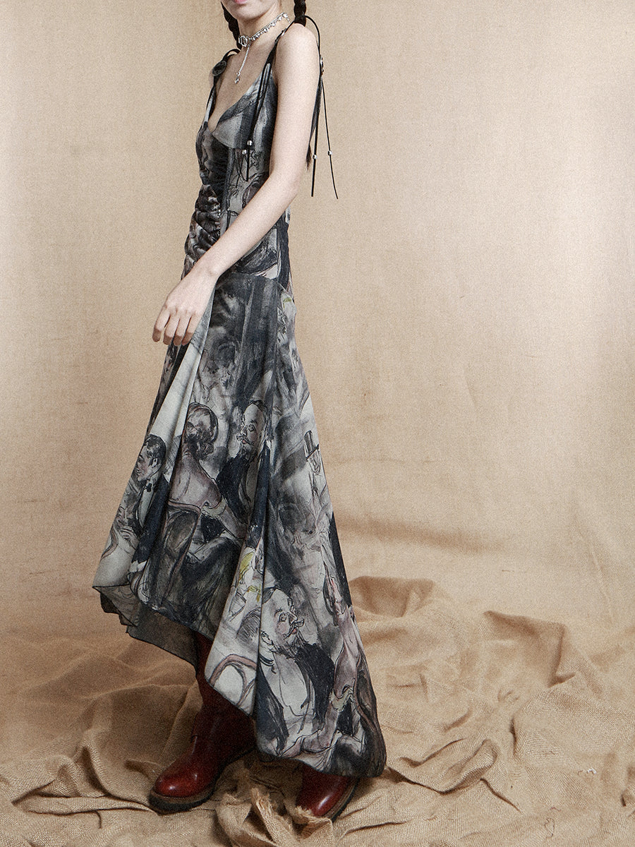 Modern Painting Maxi Dress