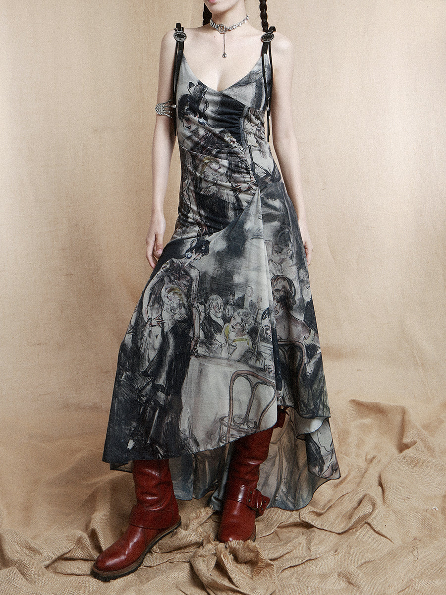 Modern Painting Maxi Dress