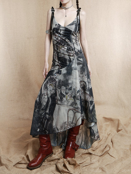 Modern Painting Maxi Dress