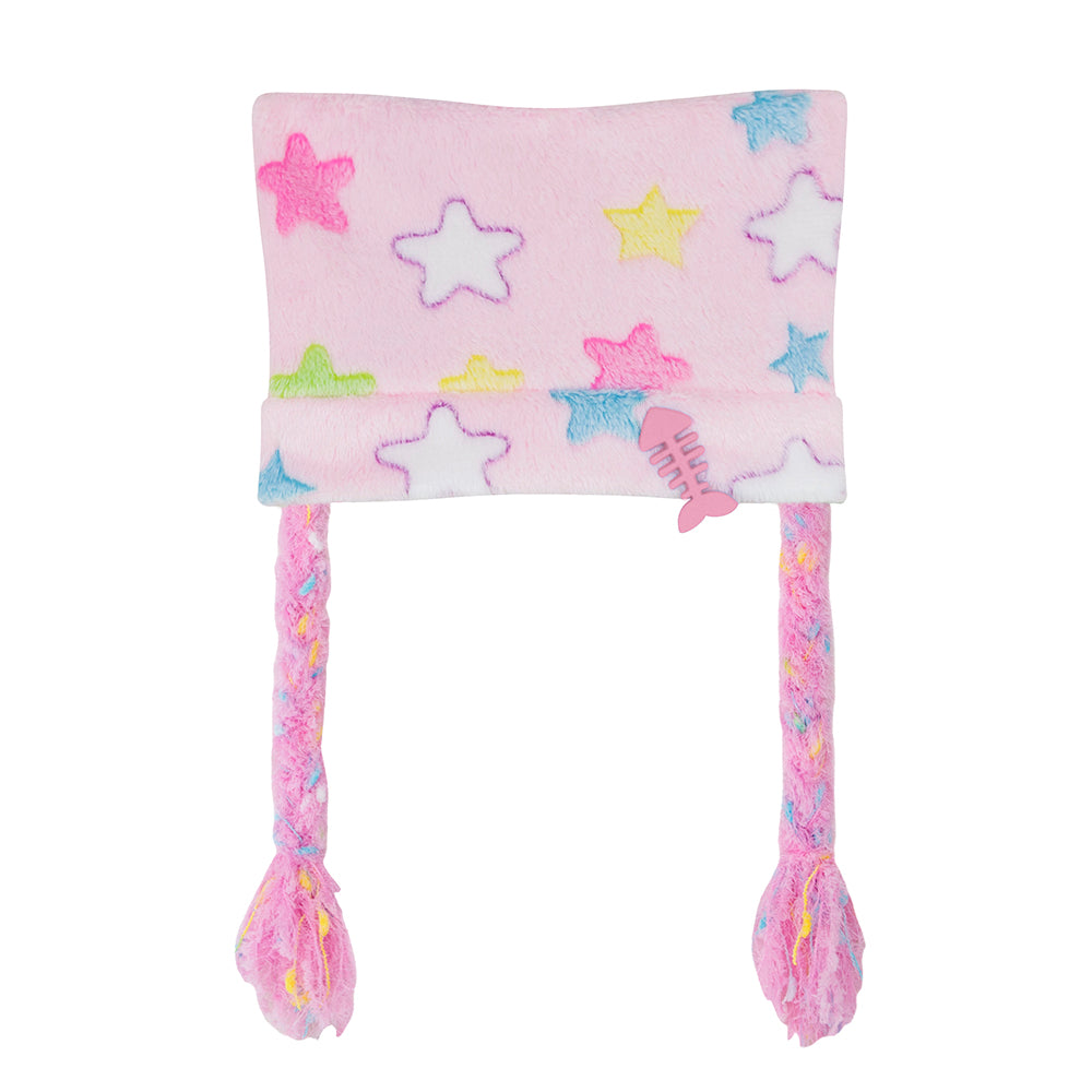 Kawaii Fleece Star Cat Ear Beanie Hat