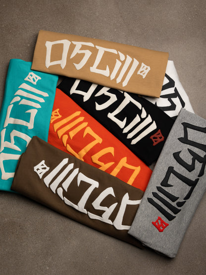 OSCill Calligraphy Strokes T-Shirt - Various Colours