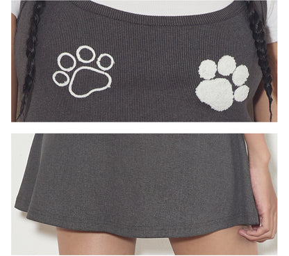 Kawaii Paw Cami Dress