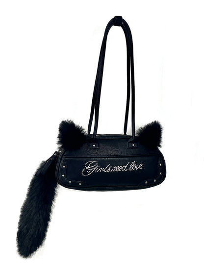 Kitty Cat Tail Shoulder Bag