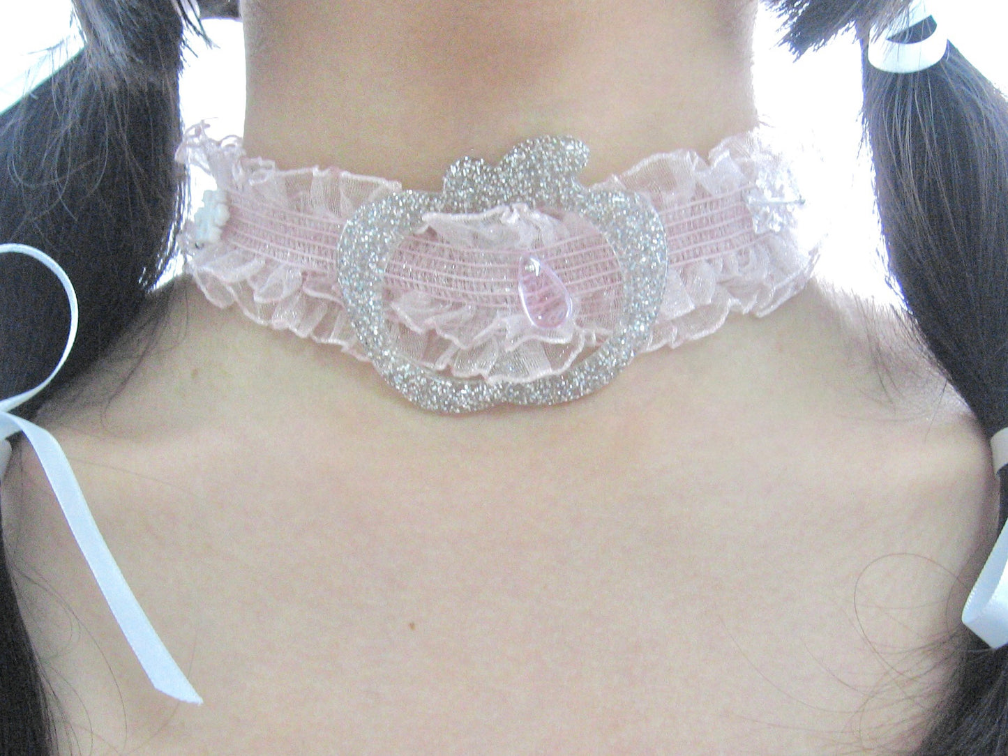 Snowy Apple Fairy Lace Choker Necklace