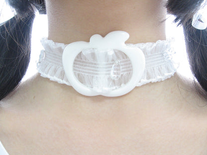 Snowy Apple Fairy Lace Choker Necklace