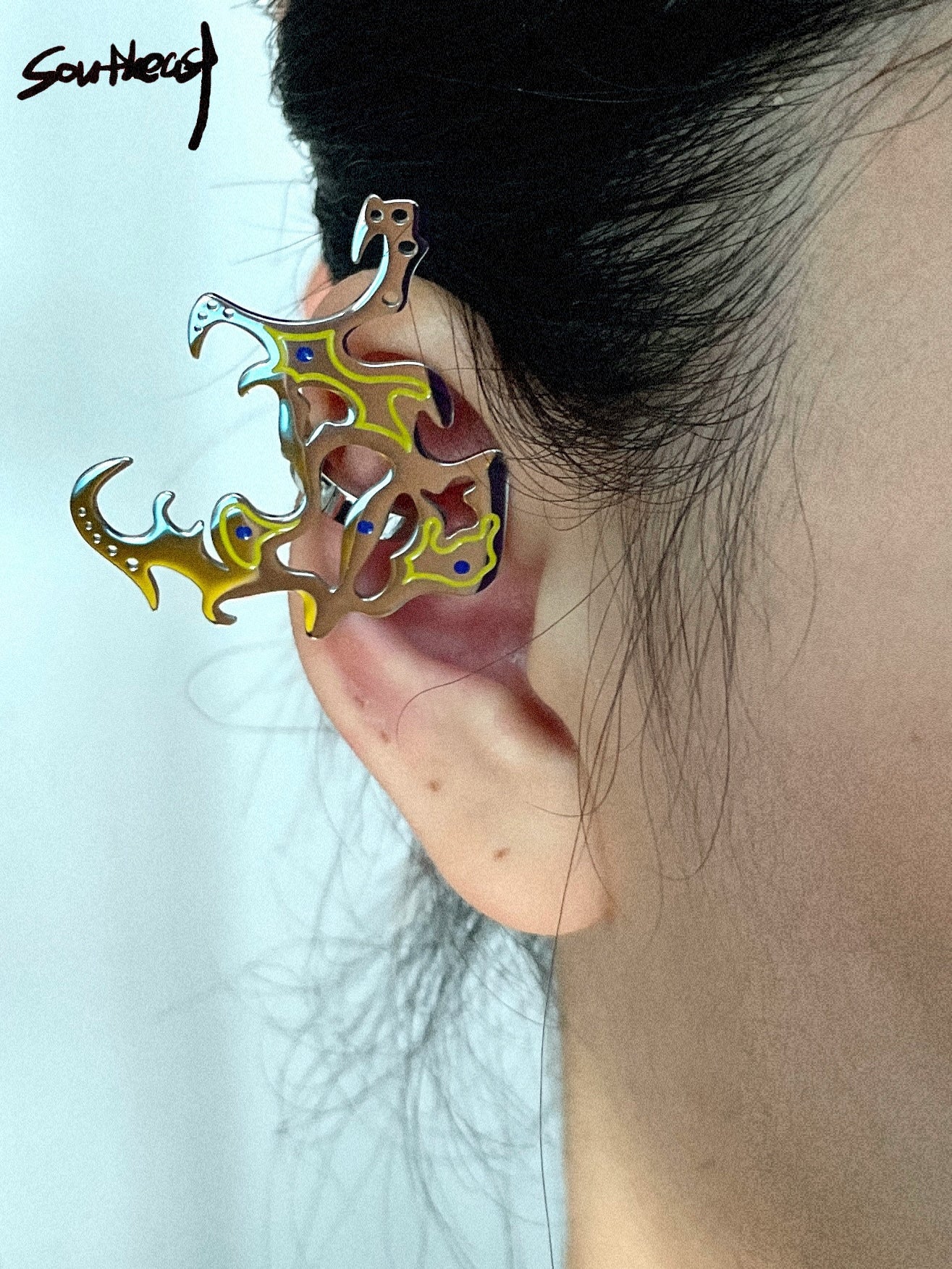 Futuristic Tribal Ear Cuffs