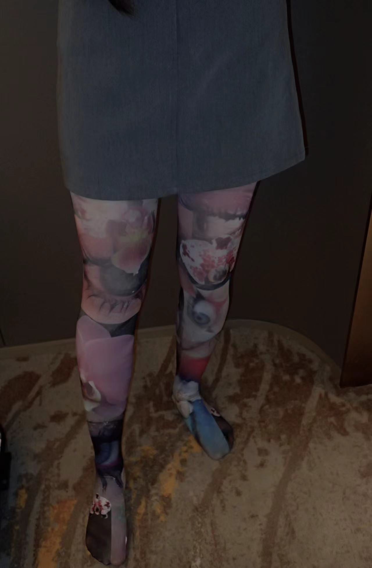 Orchid Iris Tights