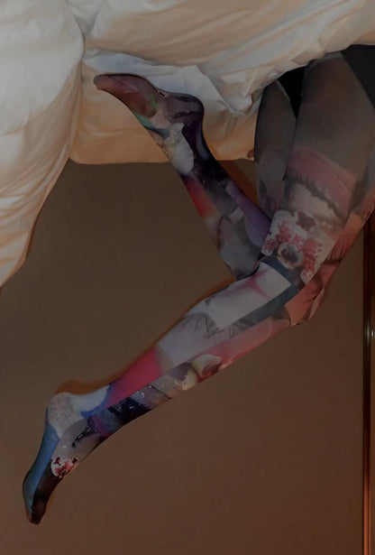 Orchid Iris Tights